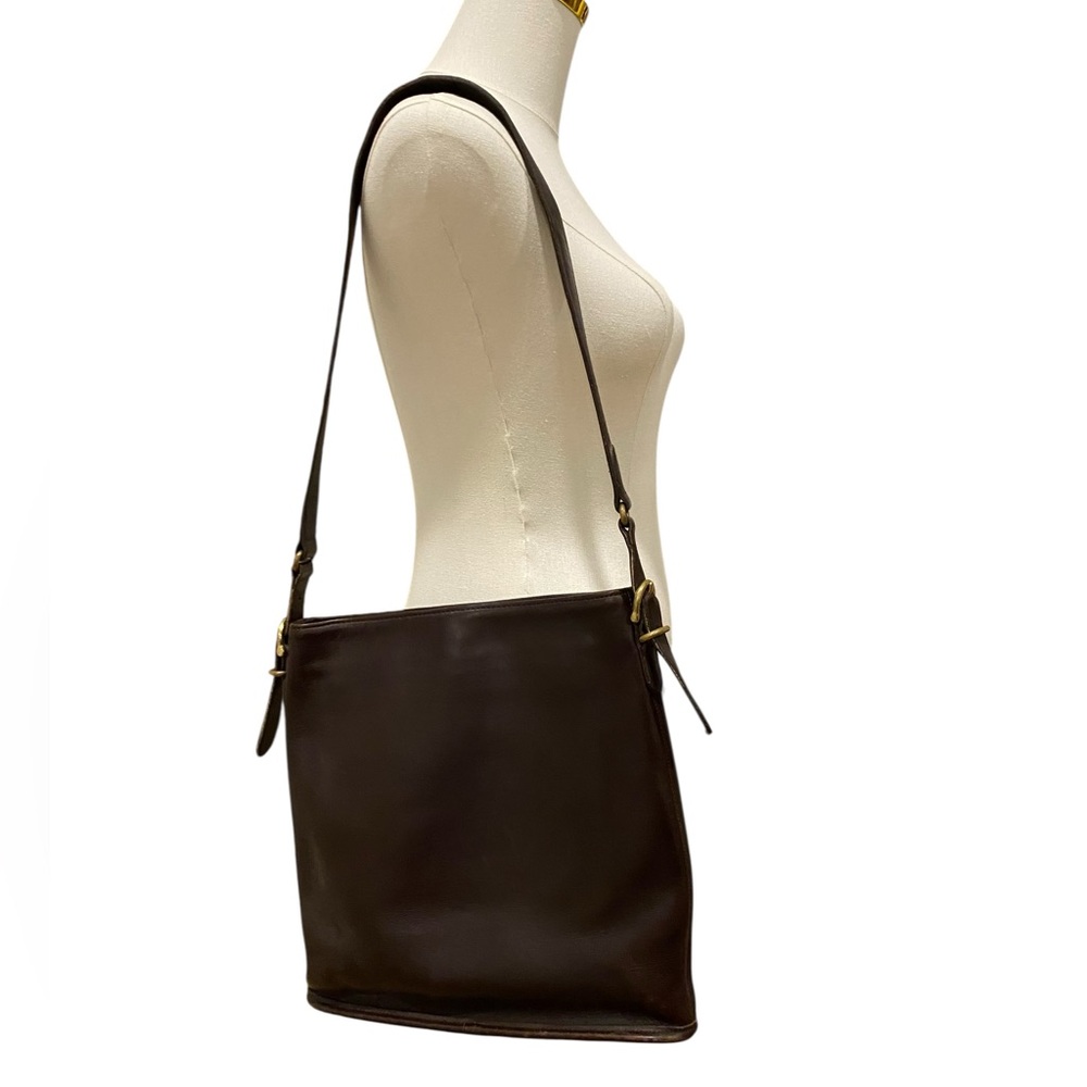 Coach Vintage Equestrian Slim Bucket Dark Brown Shoulder Bag
